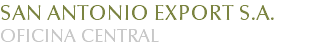 SAN ANTONIO EXPORT S.A.
Av circunvalacion oeste bajada la Cienega SN, Office Park 2, 1 Piso, Oficina 2
C.P. A4400BTN
Salta - Argentina
Tel / Fax: (+54-387) 4311700
Email: info@gsanantonio.com.ar
